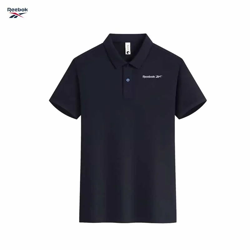 La nueva camiseta de manga corta de verano para hombre de Reebok es cómoda, informal y transpirable. Es perfecta para golf, senderismo y otros deportes.