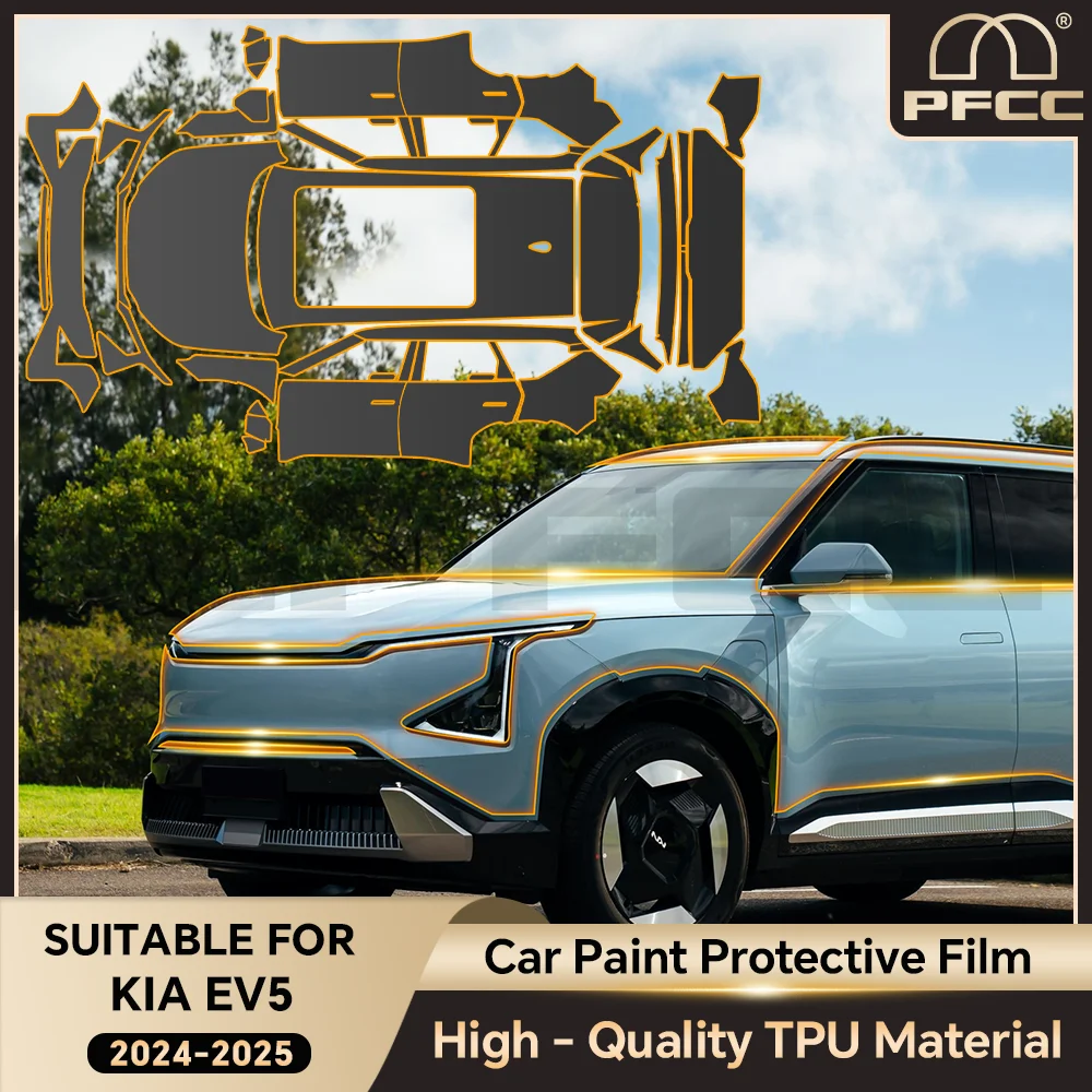 

Pre Cut For KIA EV5 2024 2025 Anti-Scratch TPU Paint Protection Film PPF Car Body Kit Resistant Repairable Bra Car Accessories