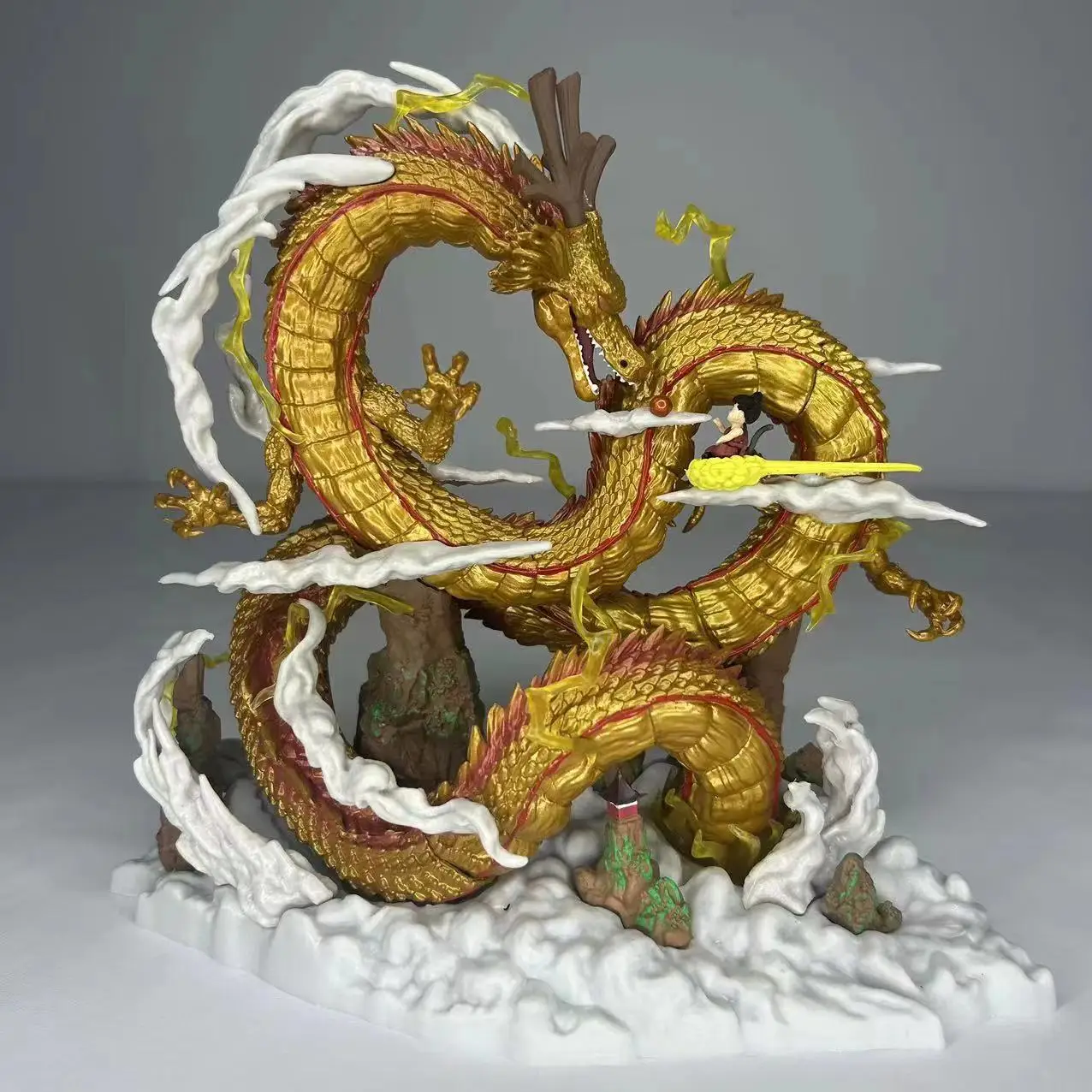 

Anime Dragon Ball Golden summoning the dragon Statue model.GK handmade model Toys Collectible Decoration Desktop toy Gifts