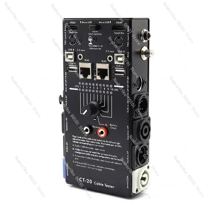 CT-20 Multifunctional Line Tester Audio Line Xlr Signal Line Tester