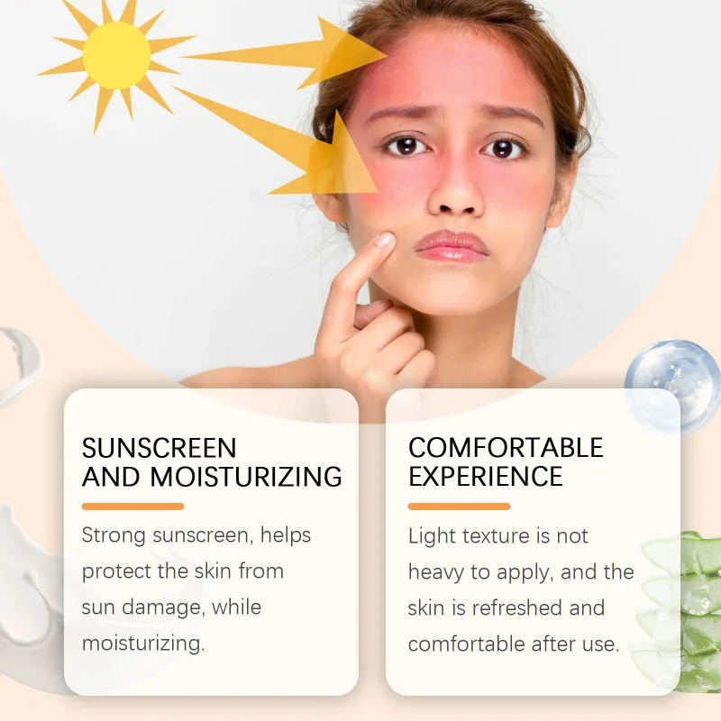واقي من الشمس SPF 30 + كريم واقي من الشمس للوجه والجسم كريم حماية مضاد للشيخوخة والتحكم في الزيوت وترطيب الوجه والجسم والعناية بإصلاح البشرة