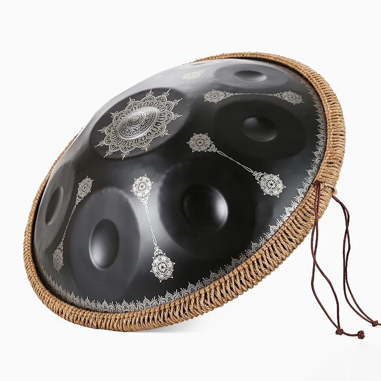 9 catatan Handpan Mucic instrumen D Minor tangan Drum 22 IN musik Handpan Stainless Steel Drum 440hz