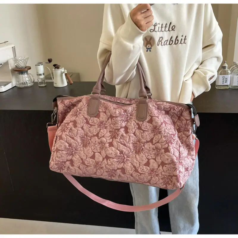 

New Short Distance Travel Bag Large Capacity Female Portable Storage Bag Business Trip Travel Luggage Bag Crossbody Sports Bag
