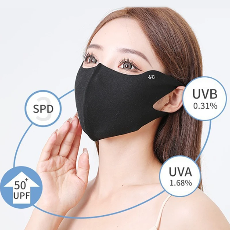 قناع وجه من الحرير الجليدي ثلاثي الأبعاد لركوب الدراجات، مضاد للأشعة فوق البنفسجية للحماية من الشمس للجنسين، وشاح قناع جري باندانا قابل للتعديل وجيد التهوية