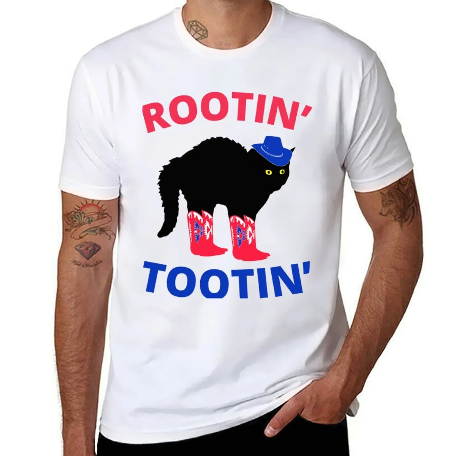 

Rootin Tootin Cat Classic T-Shirt man t shirts for men casual essential t shirt T-Shirt