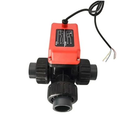 Customizable Ceramic Core Three-Way Glue Ball Valve High/Low Temperature Hard Sealing Electric Two-Wire Controlled for Water