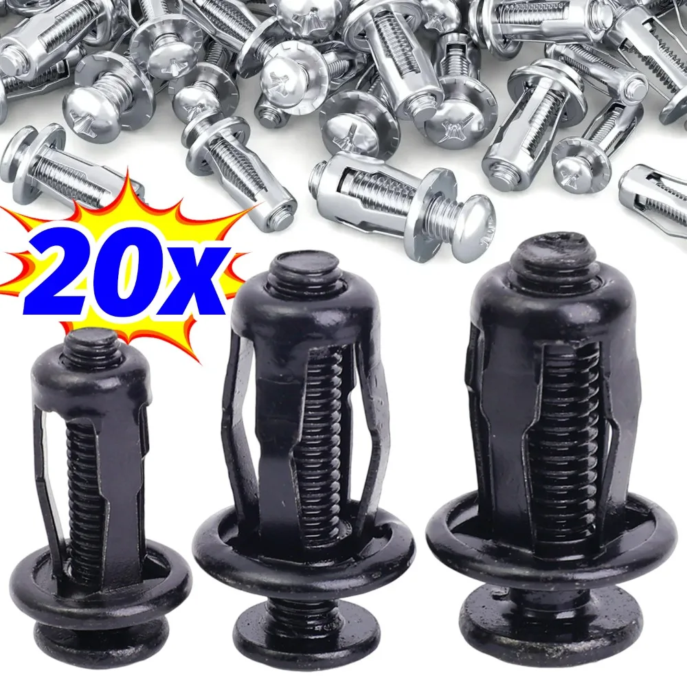 

Винты для номерного знака автомобиля, гайки-лепестки M4 M5 M6, антикоррозийные расширительные гайки из углеродистой стали, болты, универсальный комплект оборудования для автоматического крепления