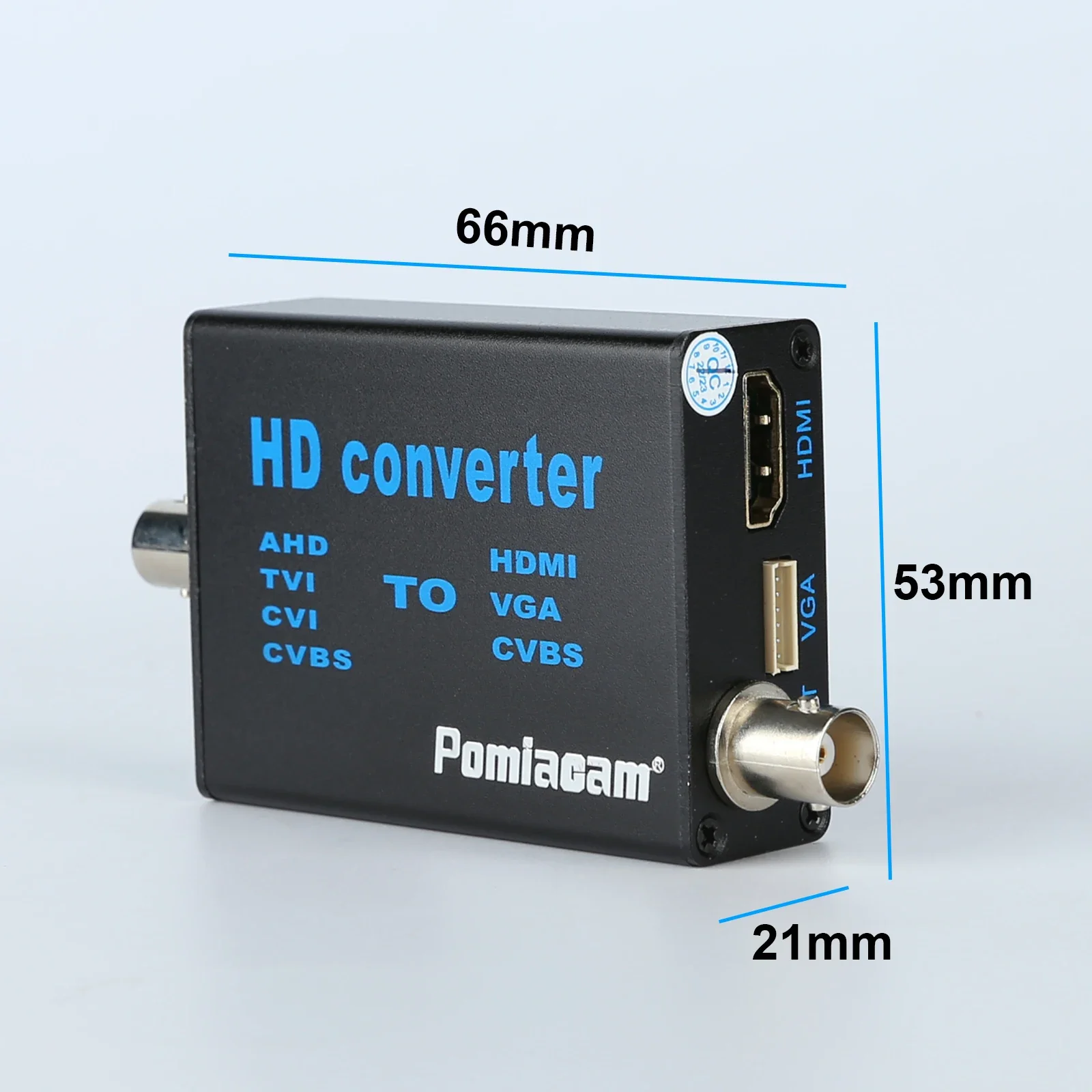 Imagem -04 - Conversor de Sinal de Vídeo de Alta Definição Conversor hd Ahd41 Ahd Tvi Cvi Sinal Cvbs para Hdmi Vga Cvbs em 1