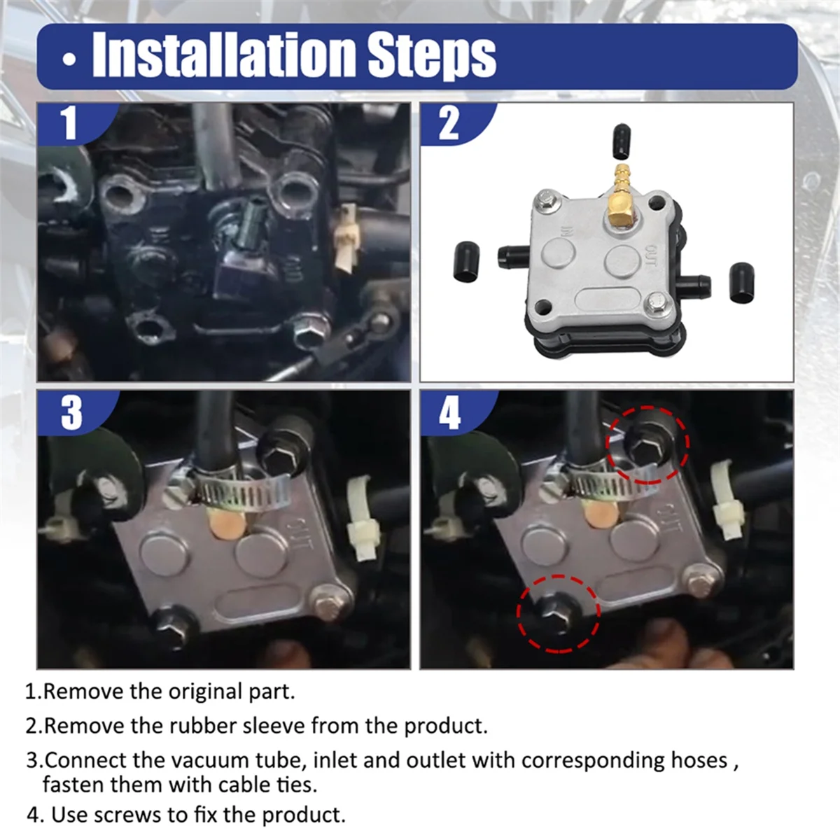 مضخة وقود لأحصنة الزئبق الخارجية 2 Stroke 30-ahp14360a50 14360A41 14360A16 14360A71, 35 50