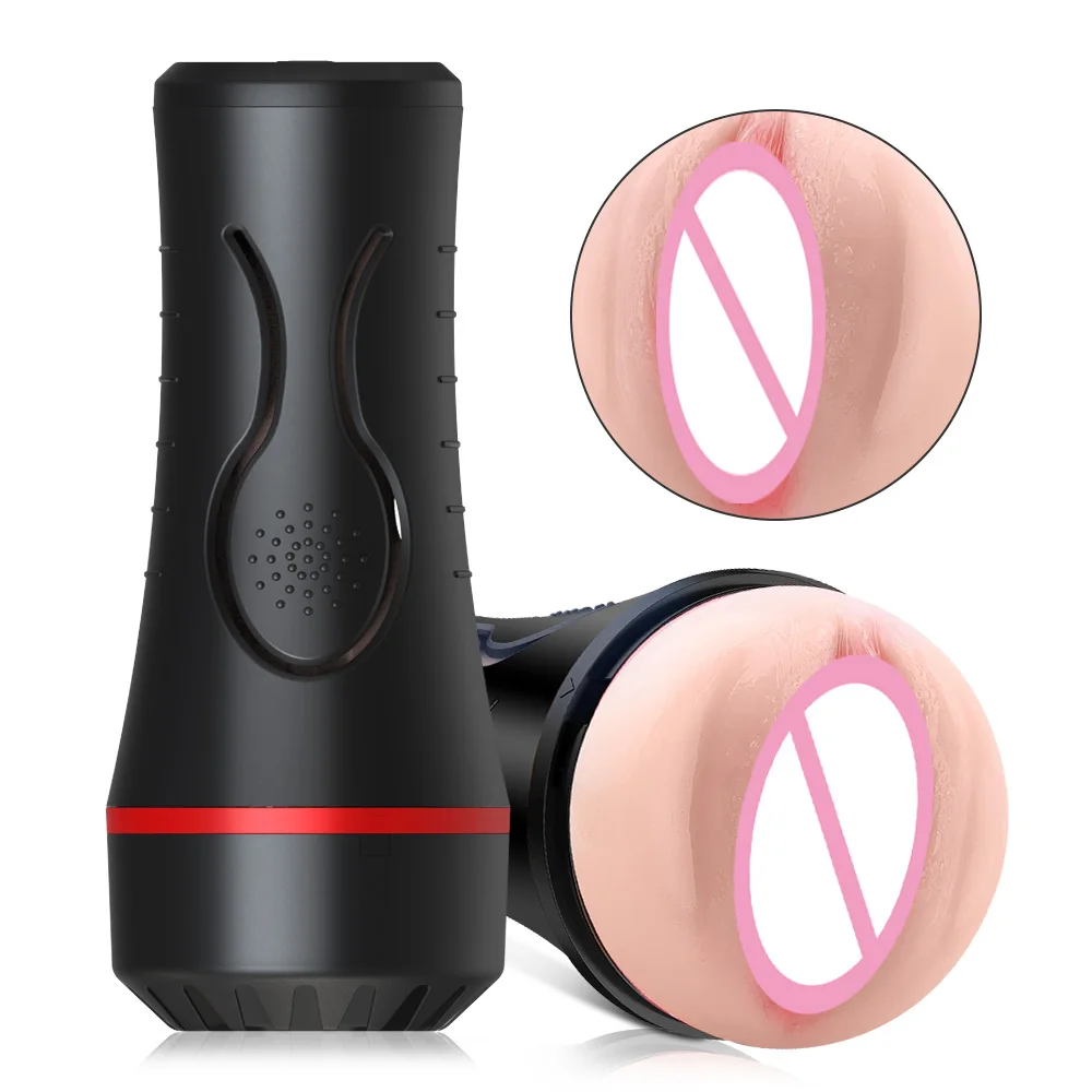 

Male Masturbation Cup with 10 Vibration Modes Vagina Massage Pussy Masturbator Penis Trainer Manual Adjustment Sex Toys For Men