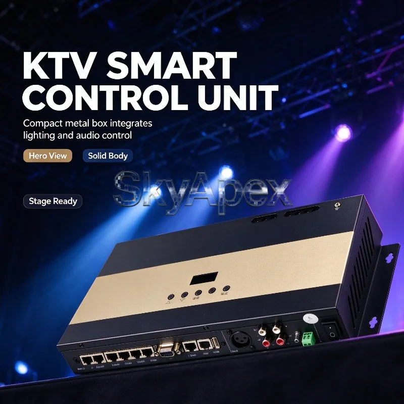 Outdoor EntertainmentKTV Intelligent Controller Sound Light Linkage Jukebox Control Board Audio Detection Karaoke Machine