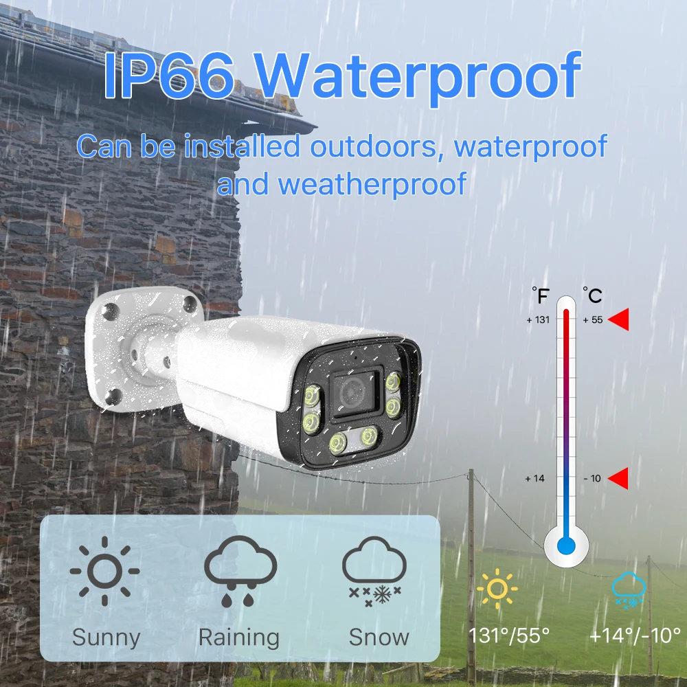 Zestaw 4k 8MP Dome Bullet Poe NVR Kolorowy noktowizor Wewnętrzny zewnętrzny system bezpieczeństwa Kamera monitorująca