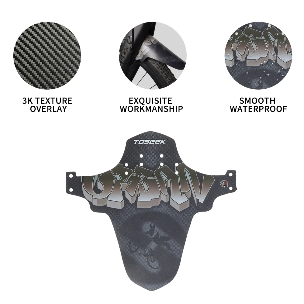 Bicycle Fenders Bike Mudguard Fiber Front Rear MTB Mountain Bike Wings Mud Guard Cycling Accessories PP Material
