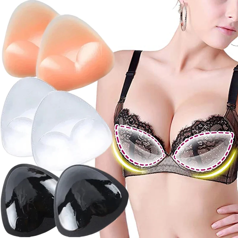 Inserti per reggiseno in Silicone cuscinetti per il seno Push-up appiccicosi per donna reggiseno Push-Up coppa per copricapezzoli più spessi inserti per Bikini per costume da bagno