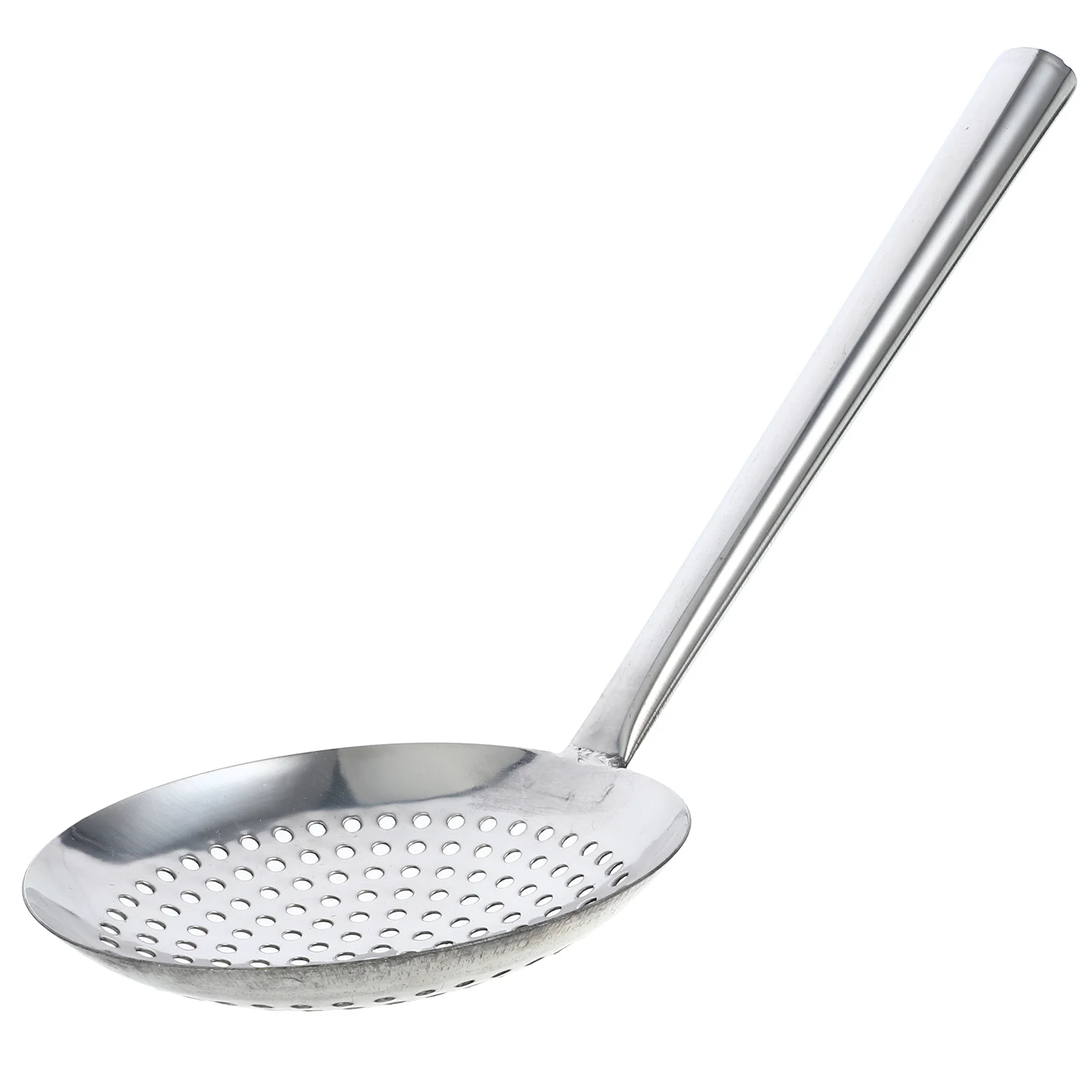 

1pc Stainless Steel Strainer Large Capacity Multi-Hole Grease Drainer Kitchen Tool for Noodles Pasta Fried Food Slotted