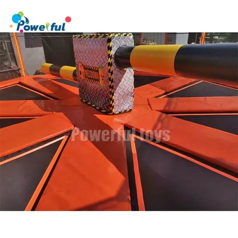 Large Custom-Size Durable Jumping Fun Equipment Outdoor Park Trampoline with Net for Kids Boys Girls