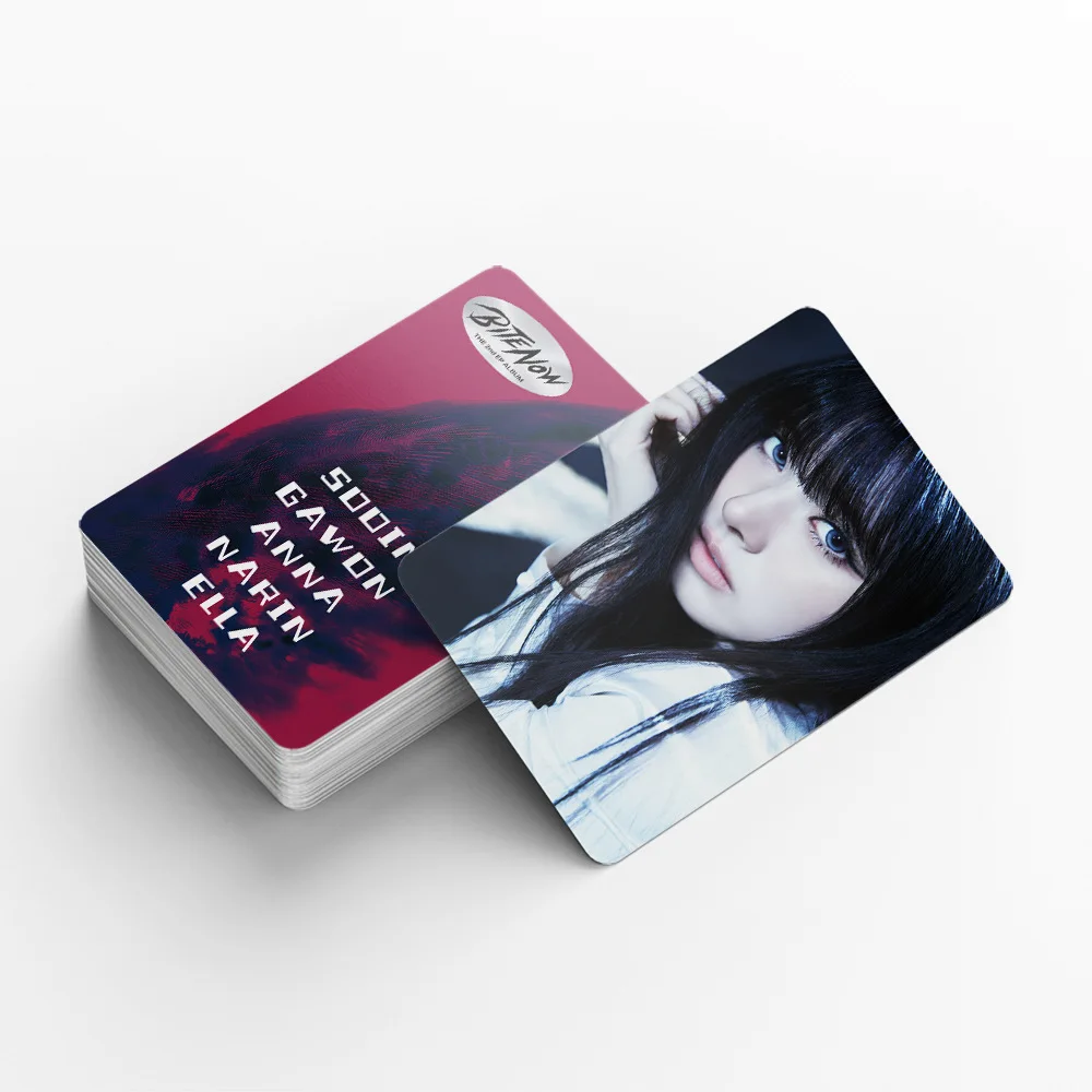 92 Small Cards of Korean Girl Group Albums BITE NOW Three-Inch Commemorative Cards Decorative Stickers LOMO Gifts