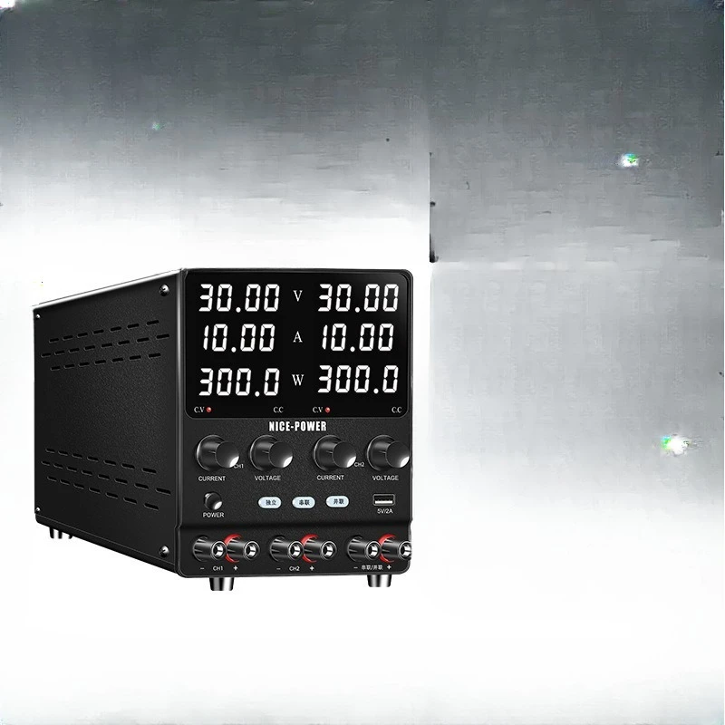 Encoder dual adjustable DC power supply 30V60V10A digital display dual output voltage ammeter