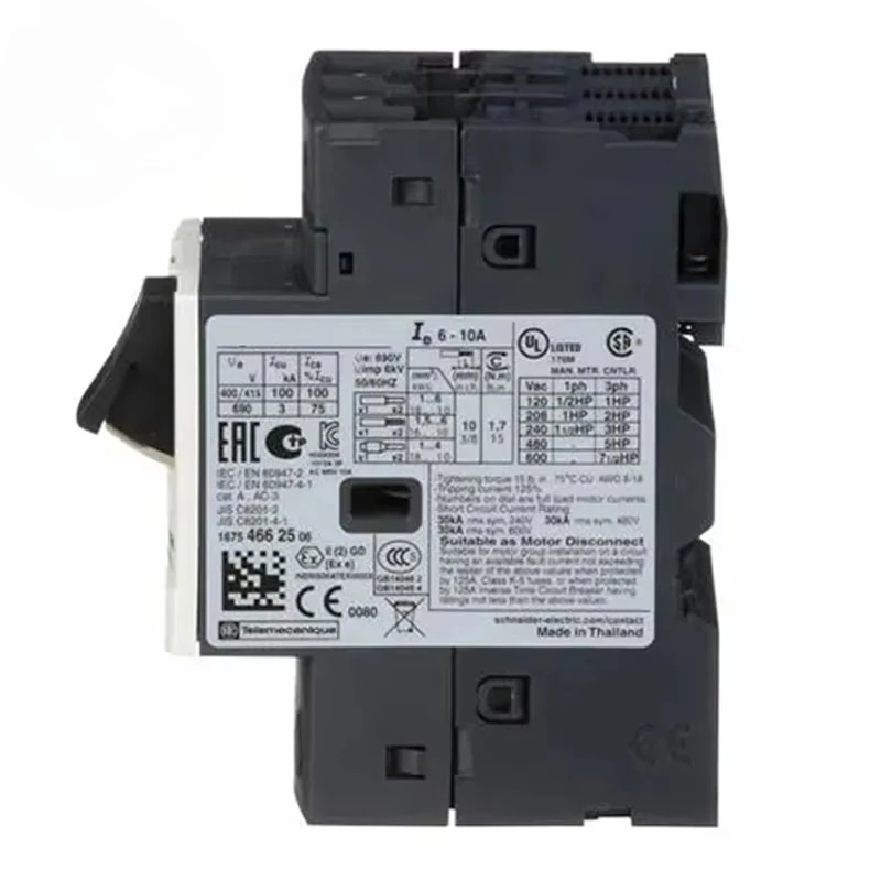 

PLC Programming Controller New Original MPCB GV2ME14 Manual Motor Starter 6-10A TeSys Motor Protection Circuit Breaker