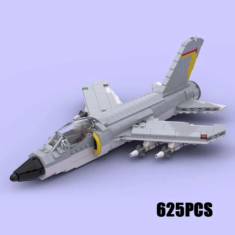 

Строительные блоки Moc, военная модель Grumman F-11F Tiger Fighter, модульные блоки, подарки, рождественские игрушки, наборы для сборки своими руками