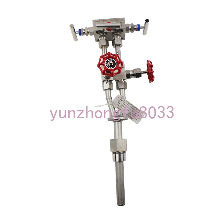 Stainless Steel Average Pitot Tube Steam Liquid Air Gas Annuba Type Flow Meter with Integrator