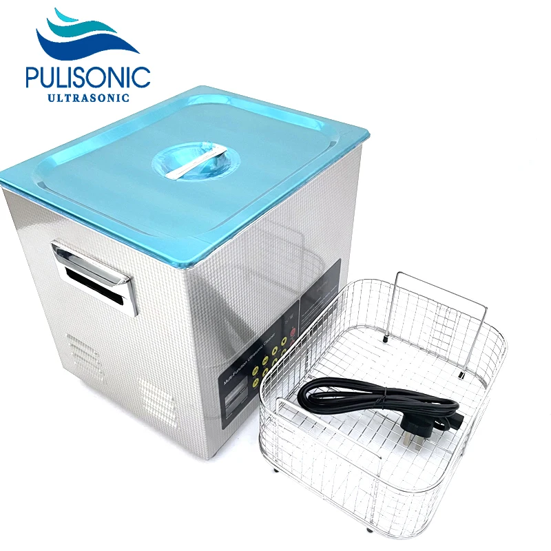 22L 600W Heating Power Ultrasonic Pulse Wave Cleaner Stainless Steel Firearms Parts Grease  Remove Washing Bath