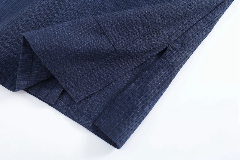 Kimono pijamas japonês 100% algodão 2 pçs conjunto yukata japão estilo samurai homem ninjya monge casa wear chef jardinagem workwear