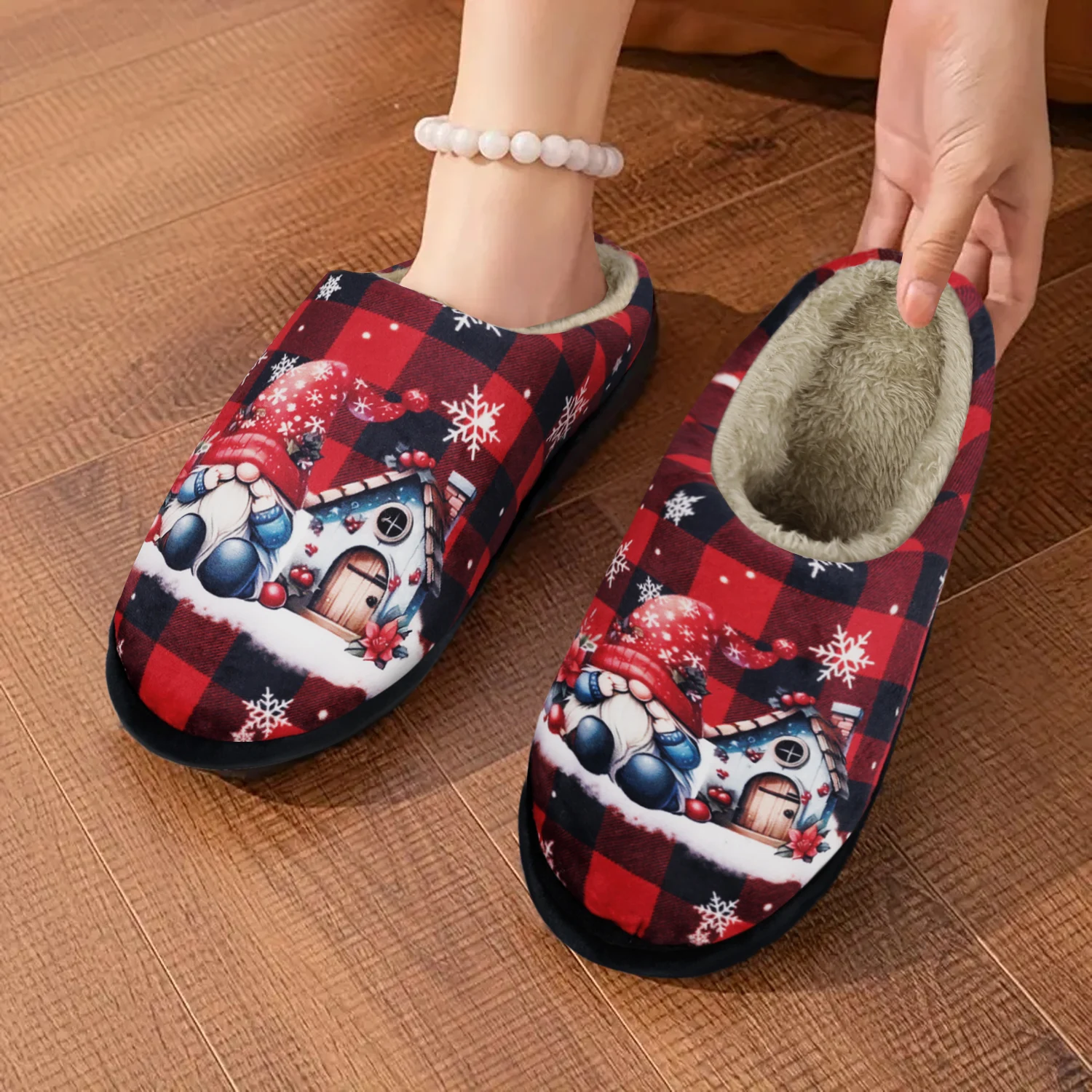 

Women's Slippers Indoor/Outdoor, Soft Memory Foam House slippers, Comfy Fuzzy House Shoes, Wenter Warm Women's Bedroom Slippers