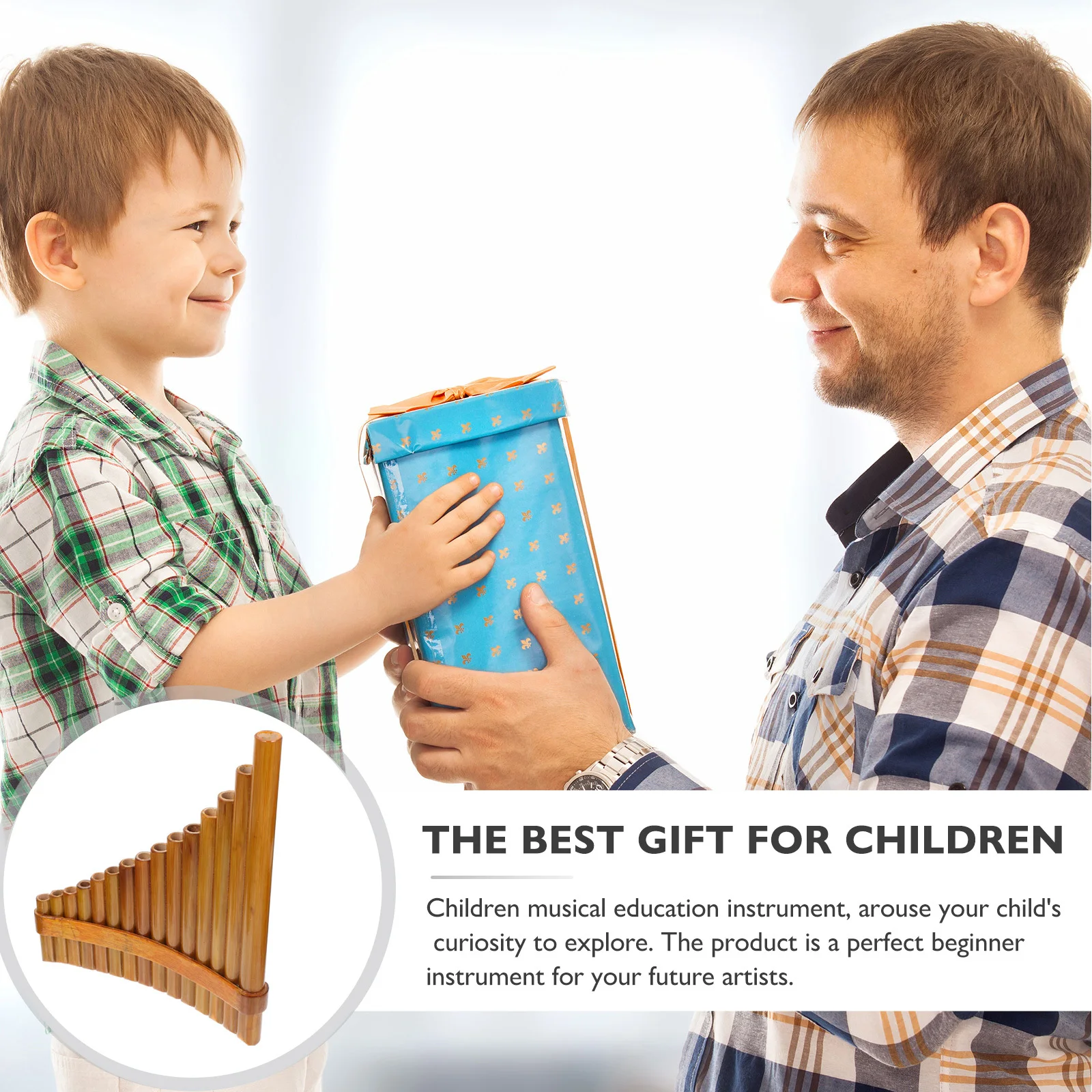 

1 set 1 Set Bamboo Pan Flute 15-Tube Portable Musical Instrument For Beginners Wood Color Smooth Surface Full Sound Quality