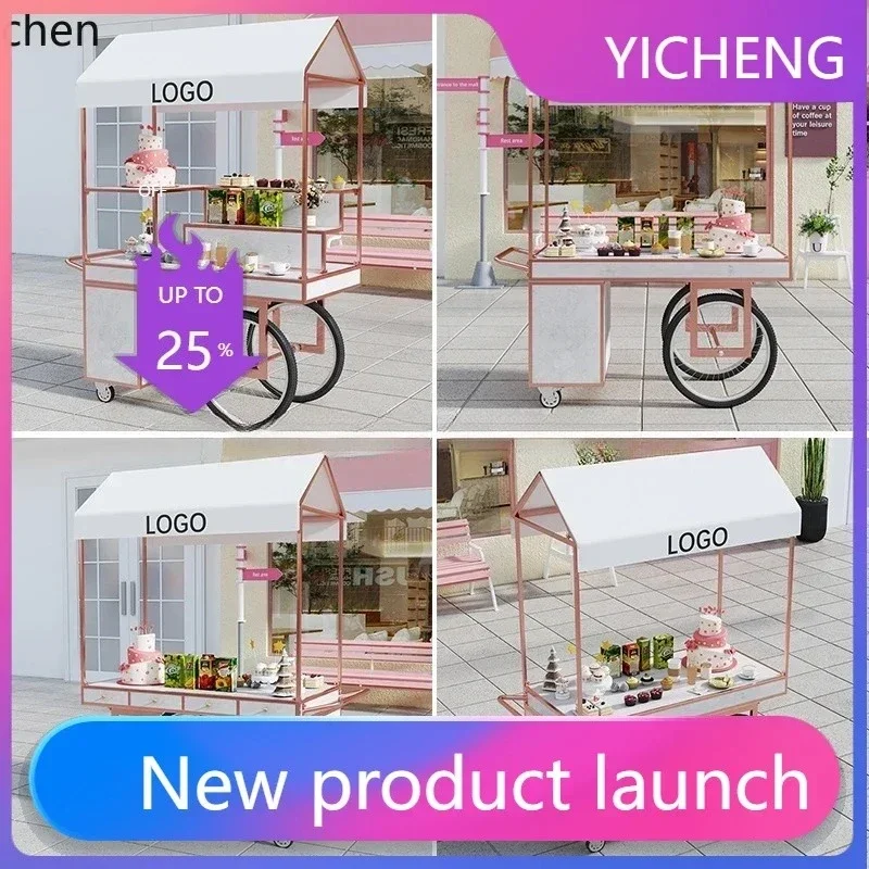 y9.3-stall trolley shopping mall stall promotion display stand mobile stall trolley