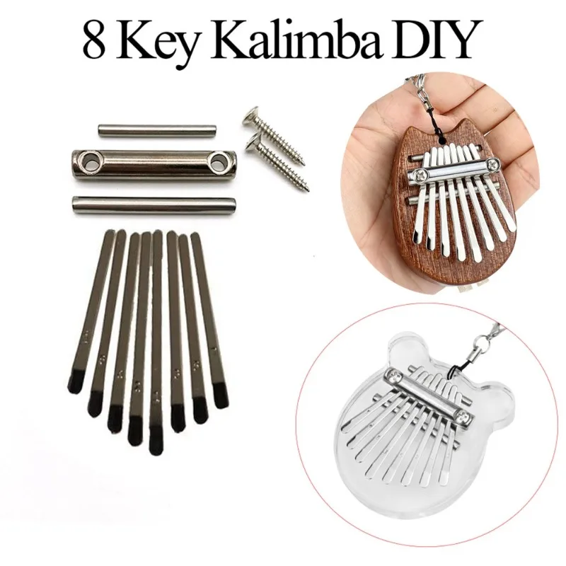 Thumb Piano Kalimba Bridge Saddle 8 Key Set Diy Spare Parts Kalimba Music Instrumentmusical Keyboard Christmas Gift