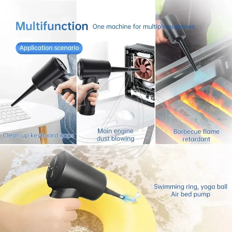 50000RPM Wireless Electric Air Duster Cordless Compressed Air Blower Keyboard Camera Dust Cleaning Gun