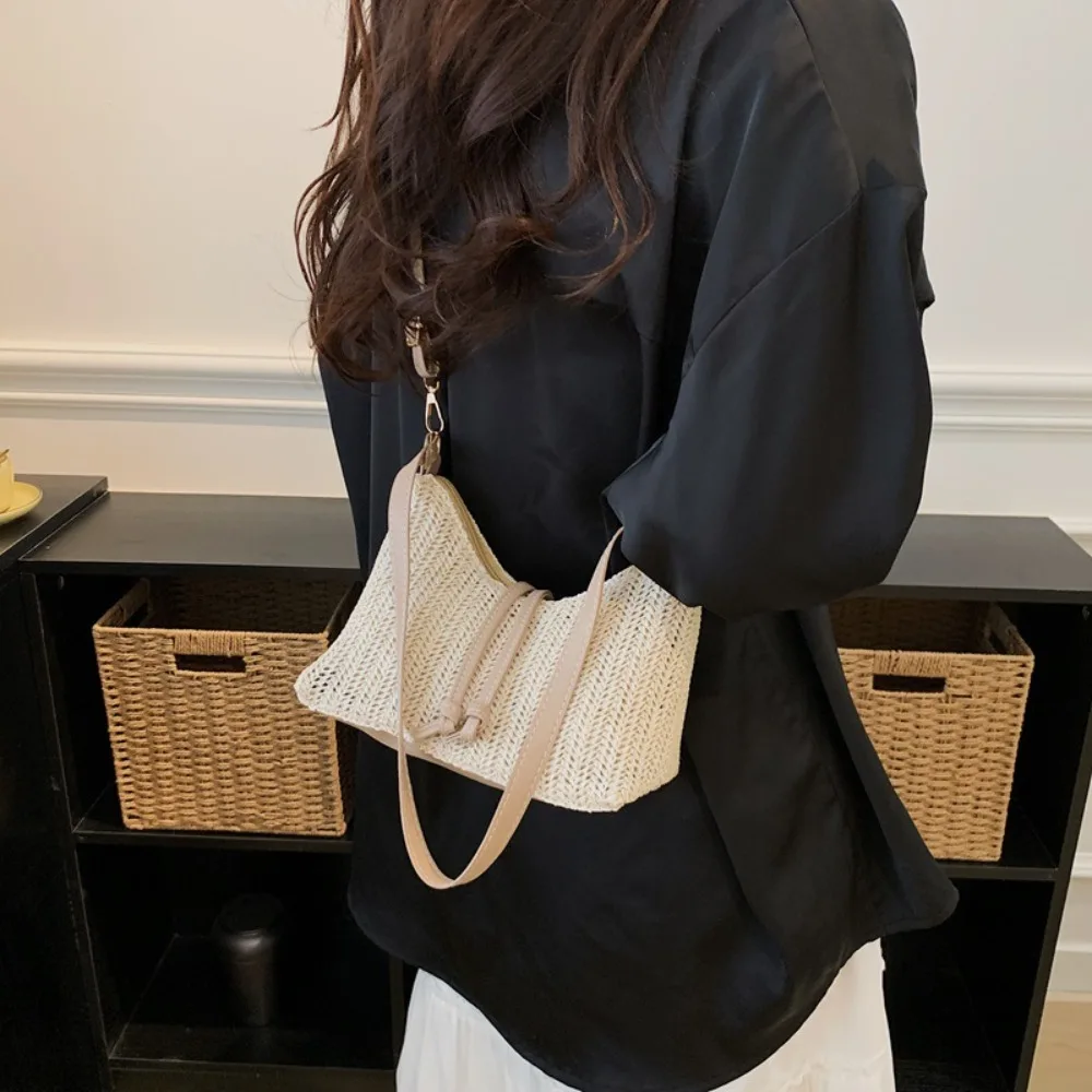 Fashionable Zipper Shoulder Bag Adjustable Lightweight Crossbody Bag Large Capacity Women's Handbag Women