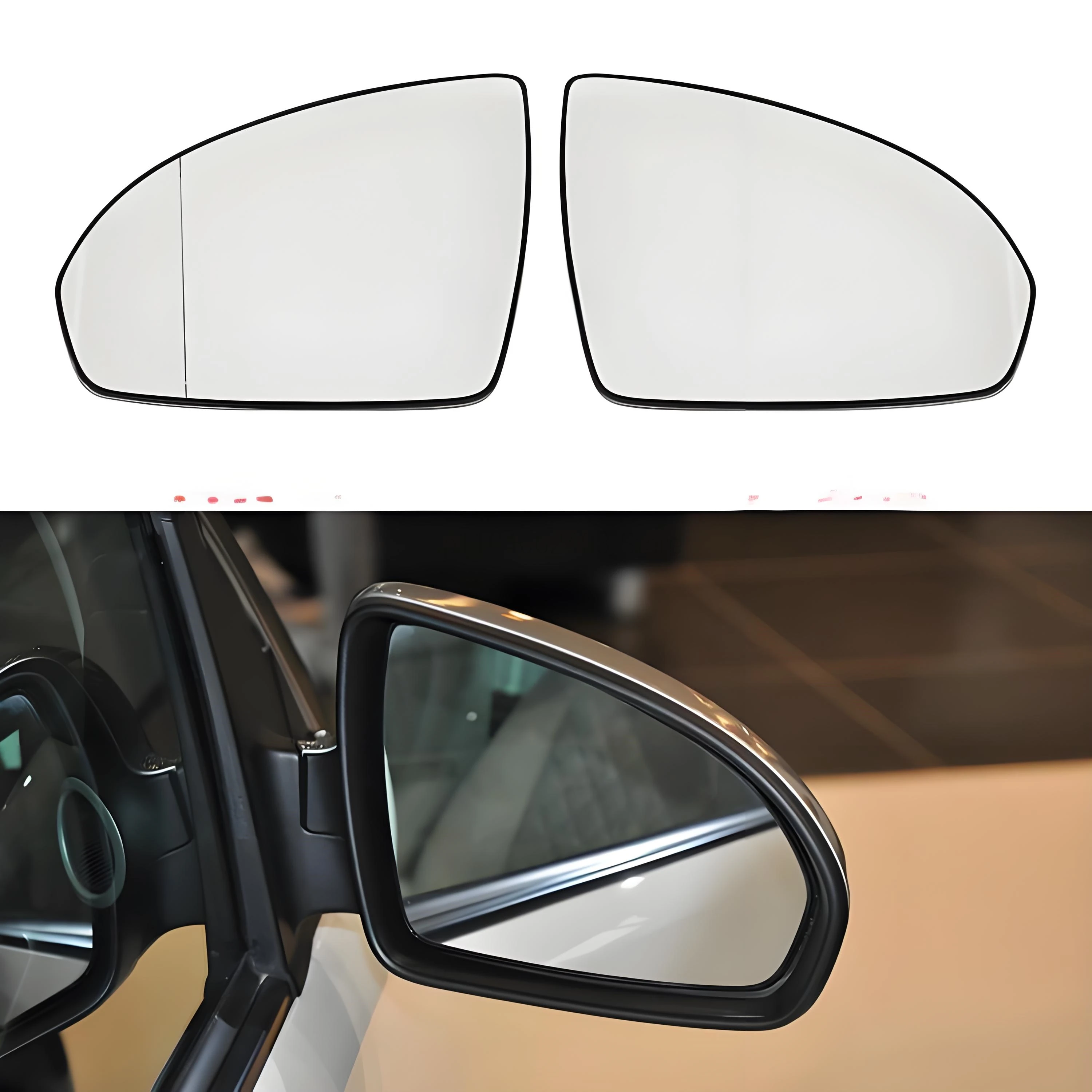 Heated Auto Side Mirror Glass for Smart espejoa retrovisores para auto 451 Fortwo 2009-2014 rearview left right replacement