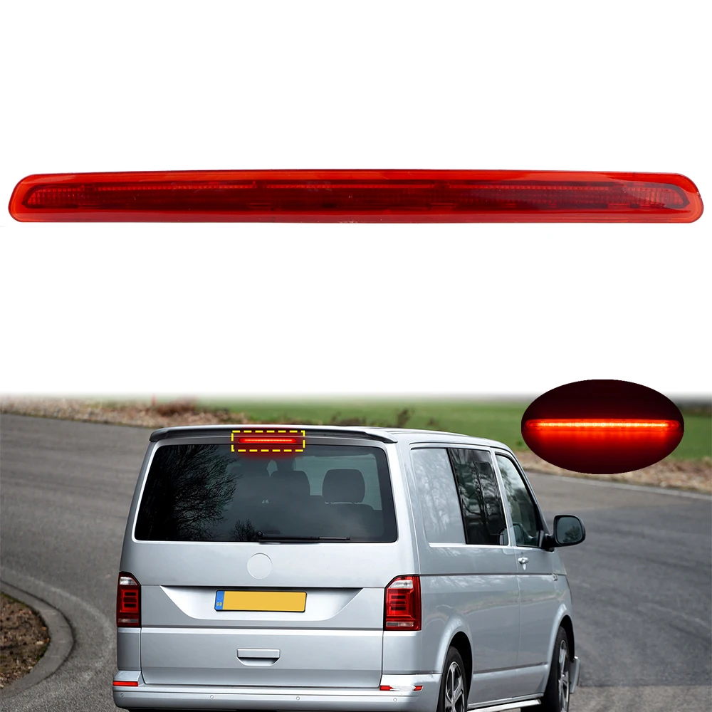 LED Achterlicht Hoog Gemonteerd Derde Remlicht Rood Voor VW T6 Transporter Caravelle VI 16-21 Enkeldeursmodel