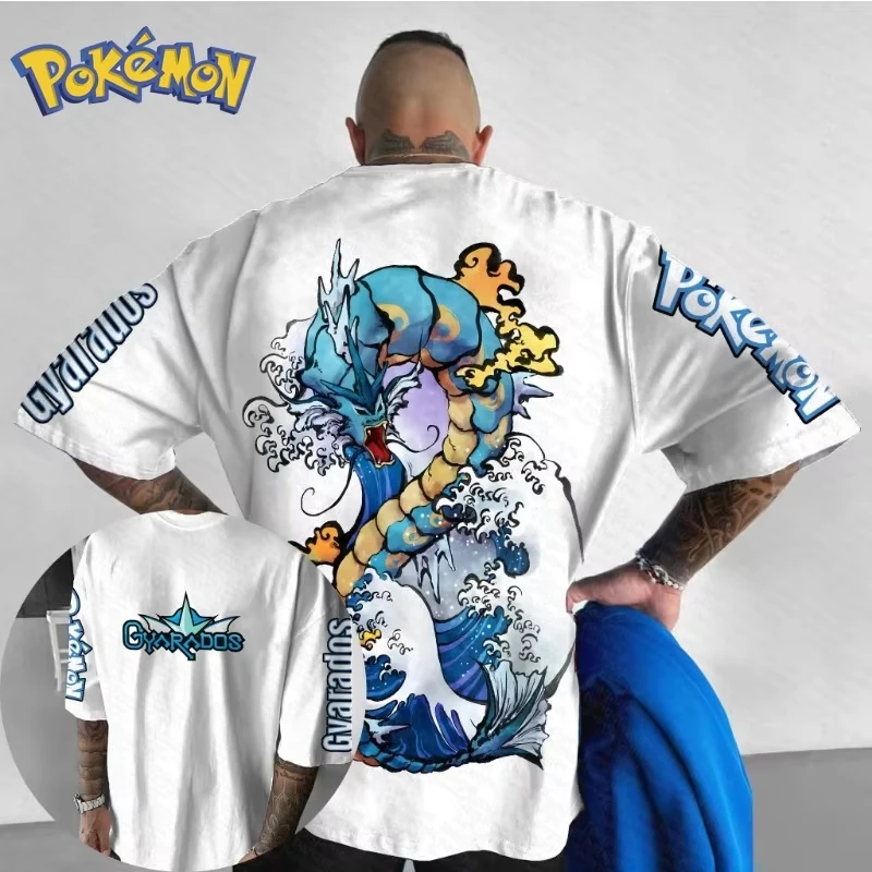

Pokemon Mimikyu Graphic T Shirt 2026 Summer Oversized Loose Fit White Cotton Short Sleeve Anime Streetwear Tee for Men Women