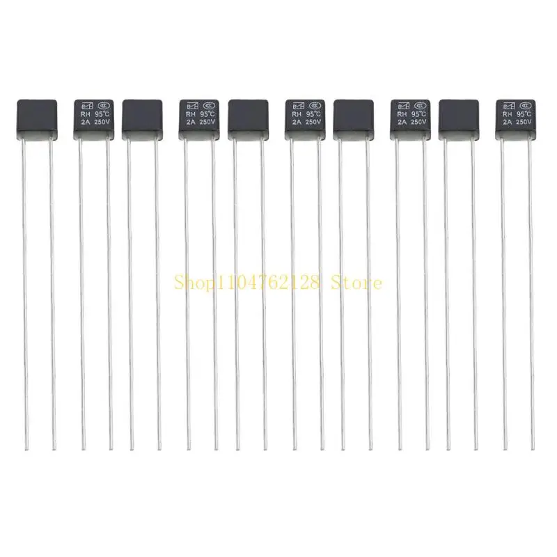 Wire End Trip Component 10 Pack 2A 250V for Fan Motor Temperature Switches best sale