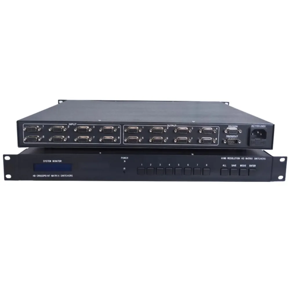 RS2320 기반 8x8 VGA 매트릭스 스위처로 다중 화면 제어를 혁신하라