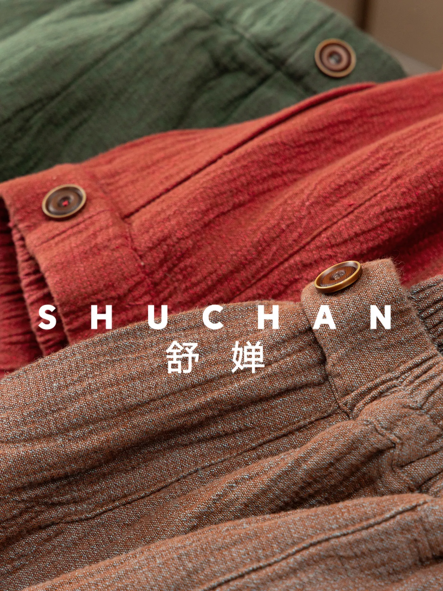 100 Yarn-dyed Linen Thickened Texture Sickle Banana Pants Women 79F6 Trousers Women Pantalon Pour Femme