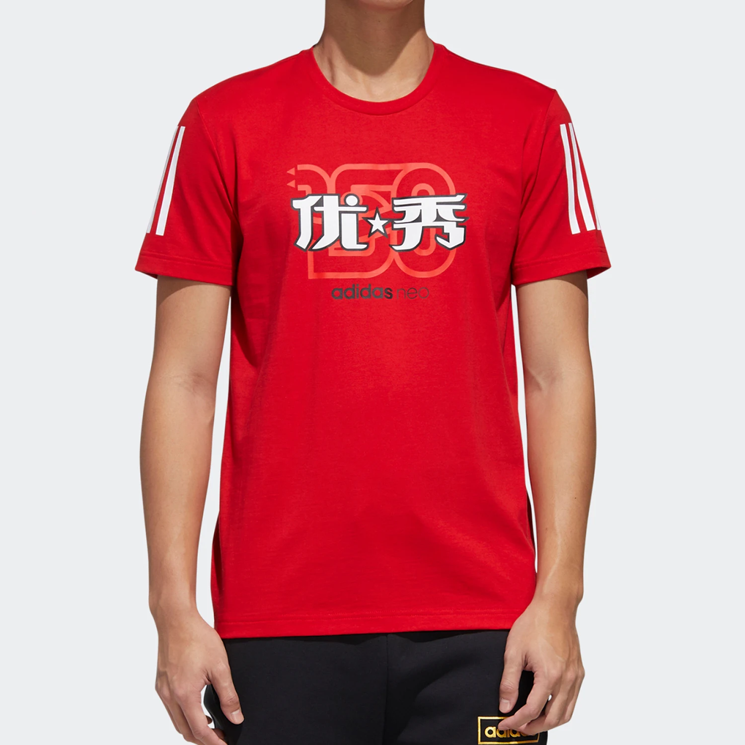 

Оригинальная мужская дышащая спортивная футболка Adidas Seasonal New Style NEO с короткими рукавами GK1485