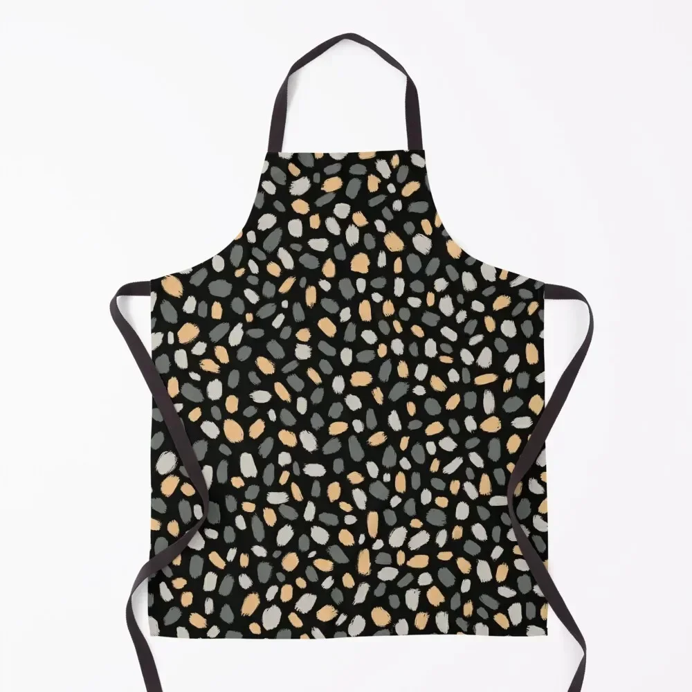 

Mini Brush Strokes, Dark Mode Apron For Woman Children'S Funny Home And Kitchen Apron