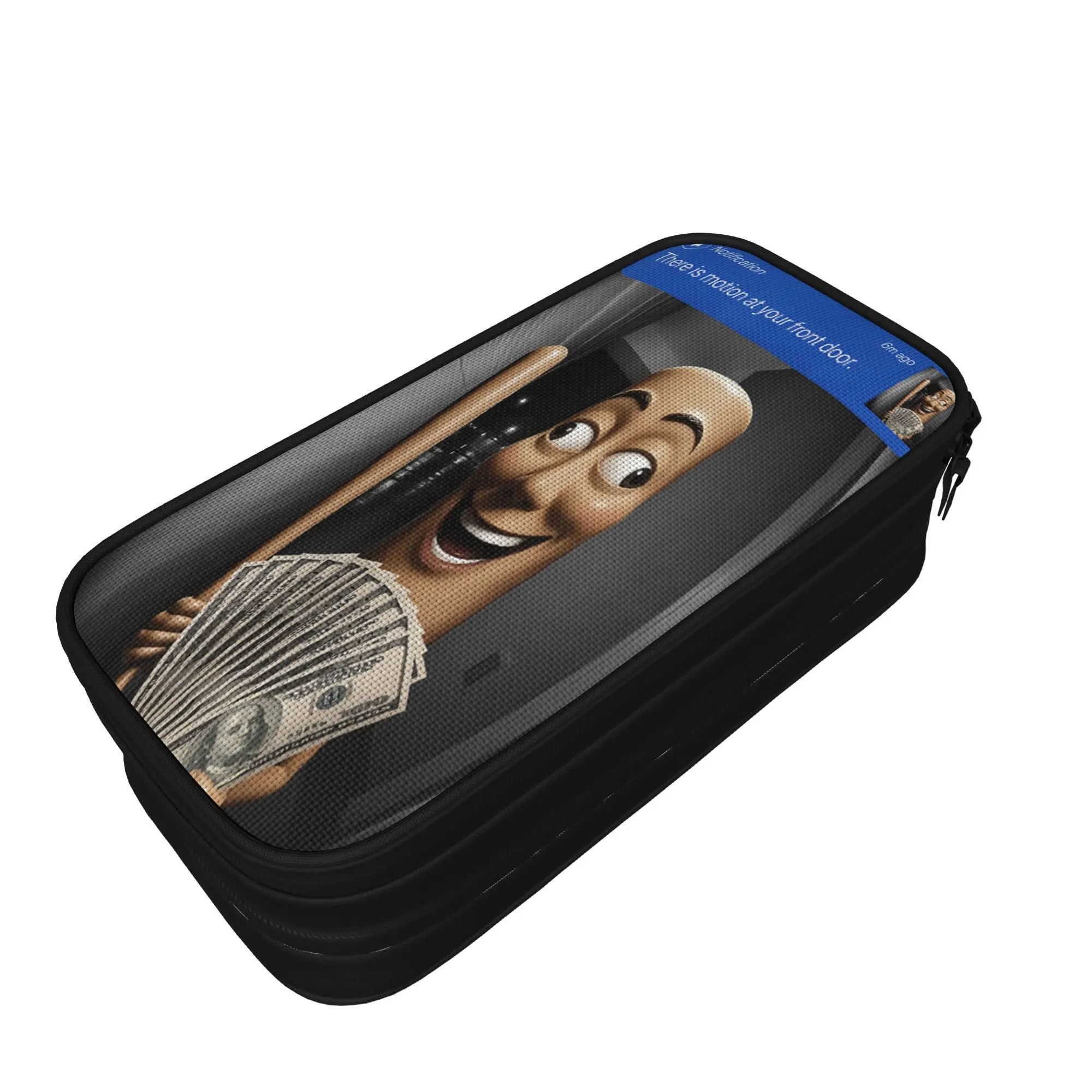Pencil Case There is Motion At Your Front Door Tung Tung Sahur Pencil Box  School Pencil Cases Boy Design Stationery Organizer
