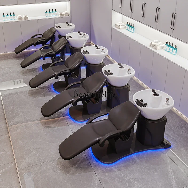

yj5 Электрическая подъемная парикмахерская, шампунь, кровать для парикмахерской, специальная высококачественная керамическая раковина, полулежачая кровать со смывом