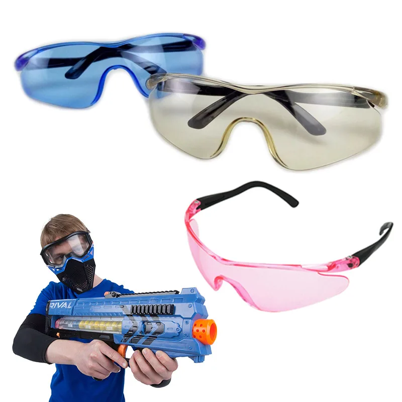 Wearable Outdoor Goggles Eyes Glasses Clear Lens Children For CS Versus Shooting Game Water Bullet Gun Wear Spectacles