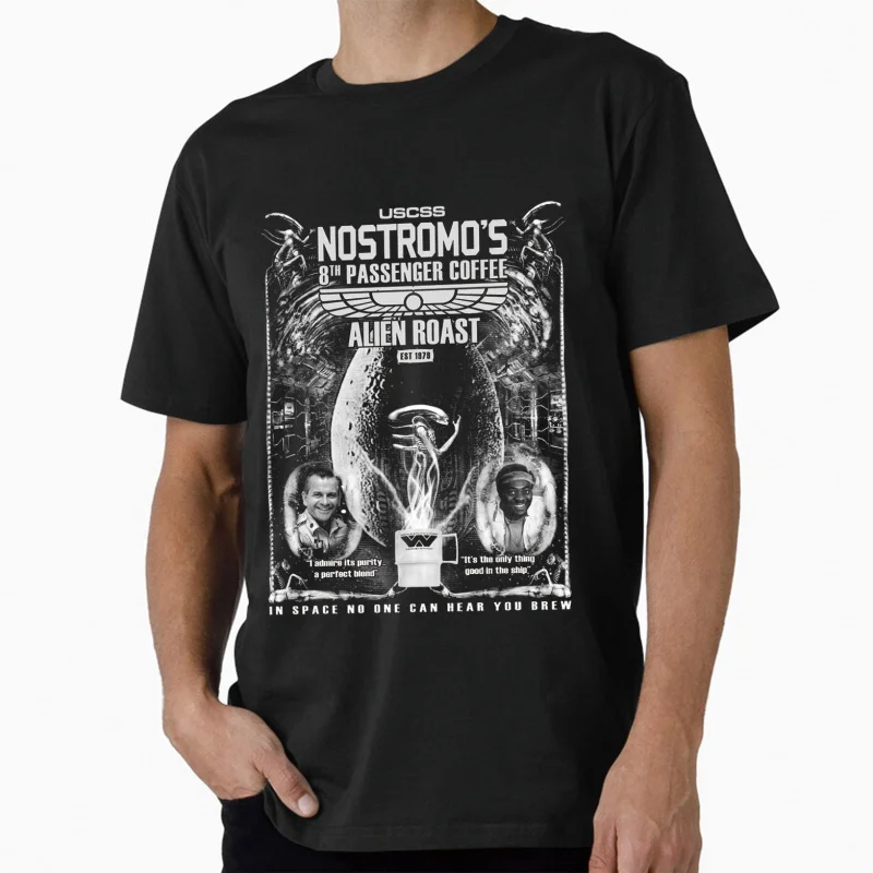 

Фильм ужасов 80-х годов Ксеноморф 1115 Страшный научно-фантастический чужой Ripley Weyland подарочная футболка для мужчин Топы большого размера Одежда с рисунком монстра