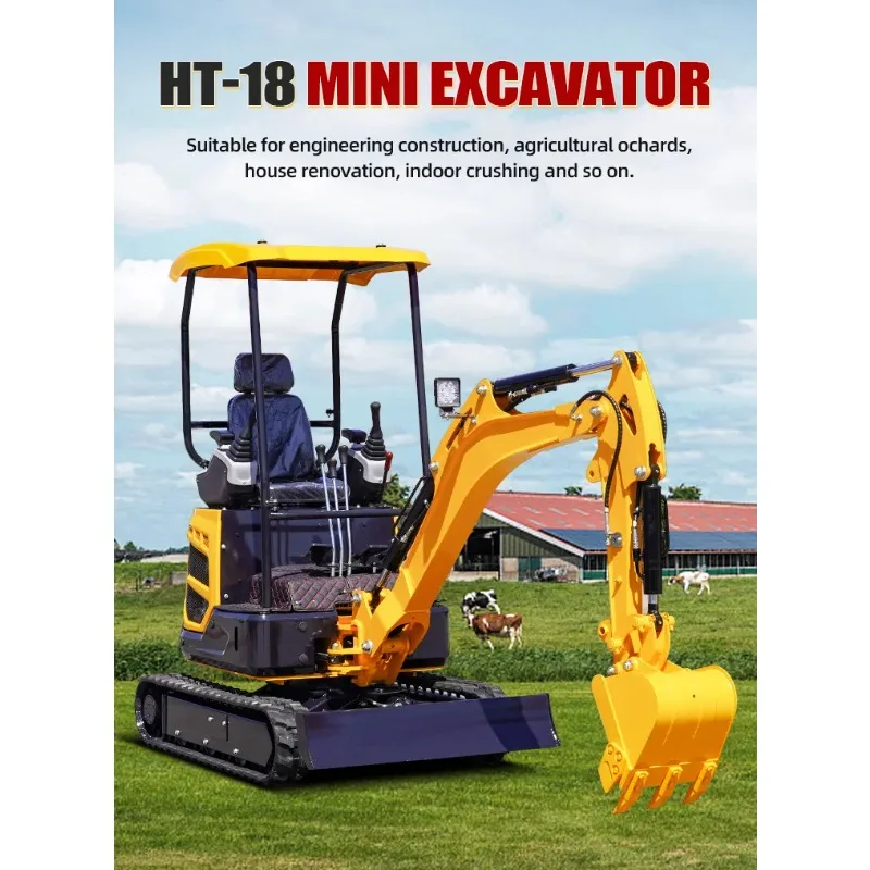 Hochwertiger Raupen-Minibagger-Rasenmäher im originellen Design