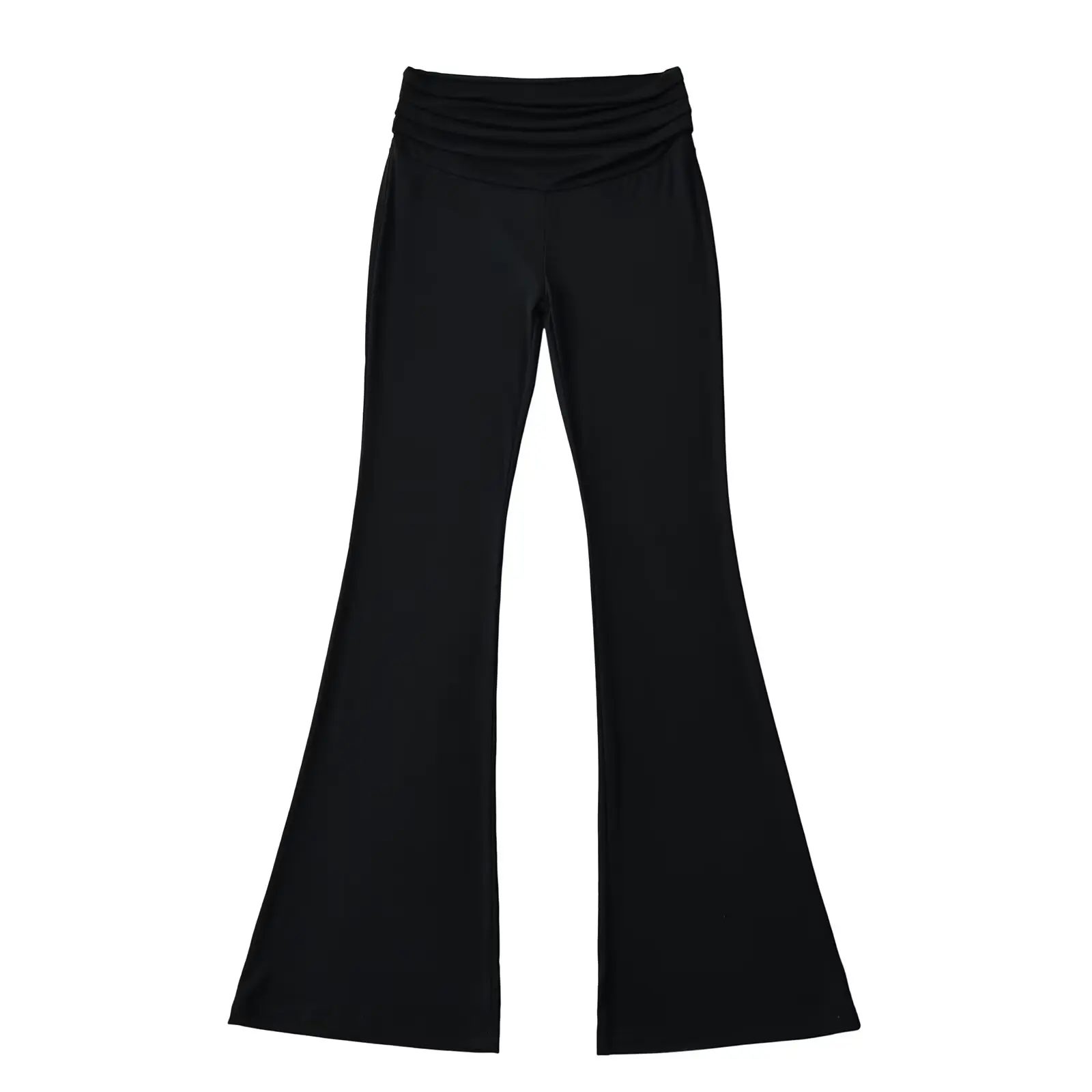 กางเกงโยคะทรงบานเอวต่ำ สไตล์ลำลองสำหรับผู้หญิง ผ้าบางเบา สไตล์อเมริกัน เหมาะสำหรับฤดูใบไม้ผลิและฤดูใบไม้ร่วง