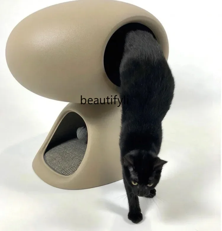 C89 New upper and lower two-story cat nest villa double-story, space-saving, four-season universal cat scratching board