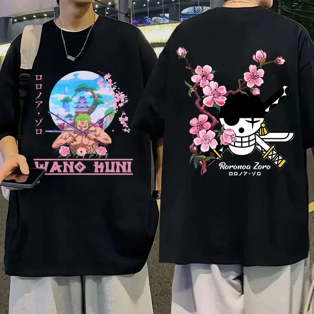 Uma peça t camisas para homem anime japonês três irmãos portgas d ace impressão harajuku manga masculina casual algodão t camisa