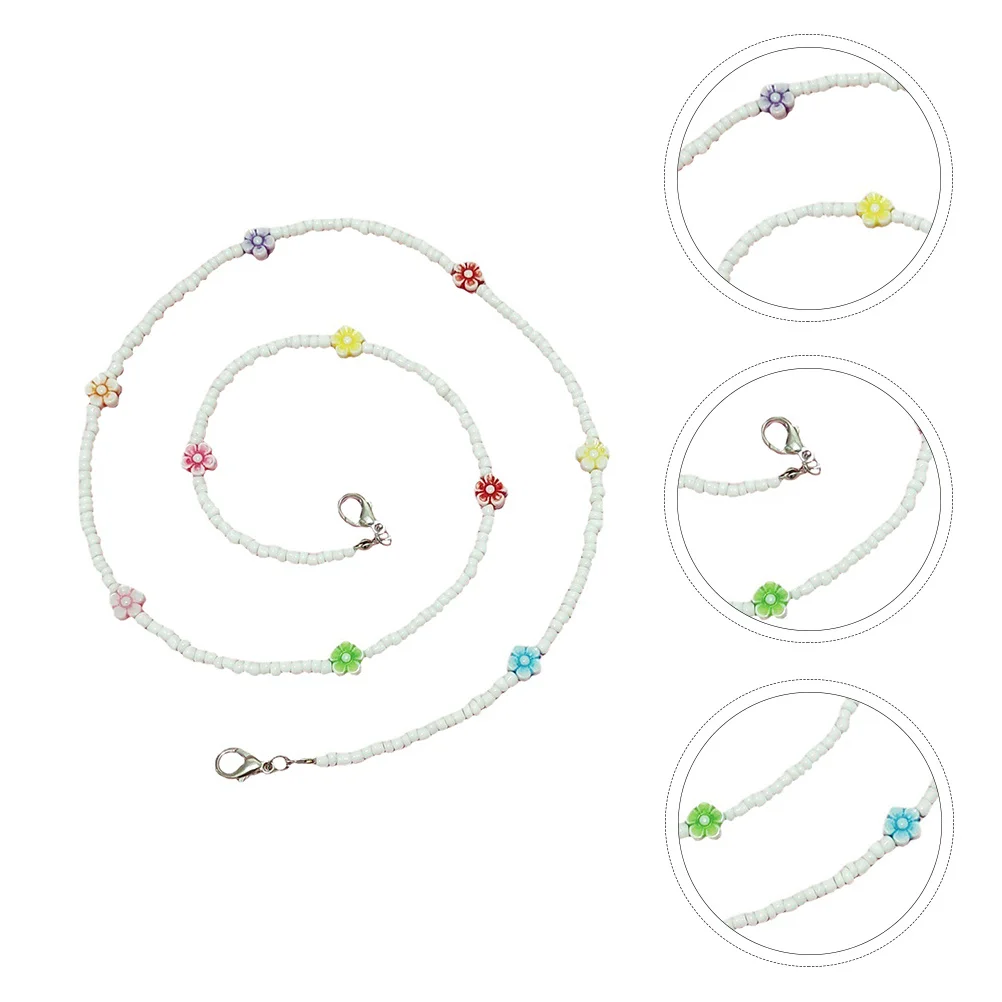 Cordão para máscara facial, corrente boêmia com contas, suporte para óculos, retentor de pescoço multifuncional para homens, mulheres, crianças, estilo moderno